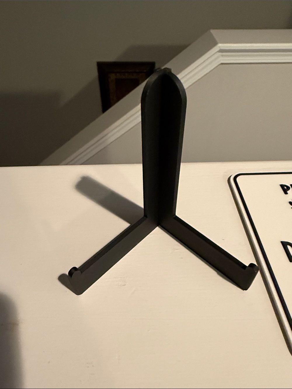 Cat Drinking Problem Sign - White and Black - Picture 2 of 5